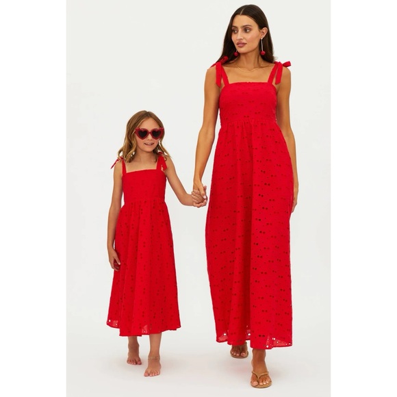 Beach Riot Little Charlotte Dress Cherry Eyelet - Picture 3 of 3